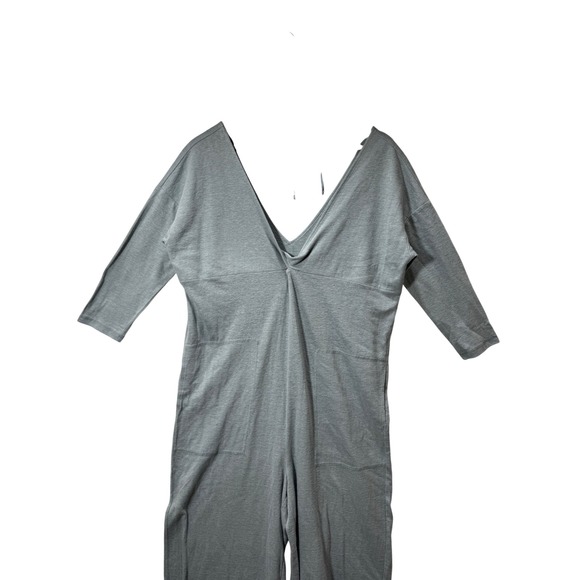 Free People FP Beach Linen Blend V-Neck Jumpsuit Romper Green XS - Picture 5 of 9